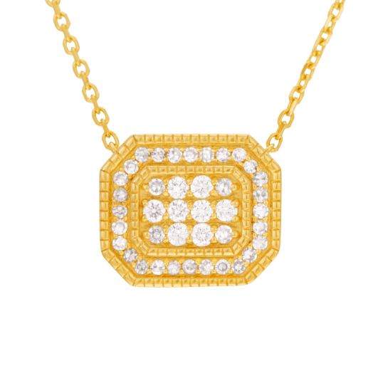 Collier en or jaune et diamants