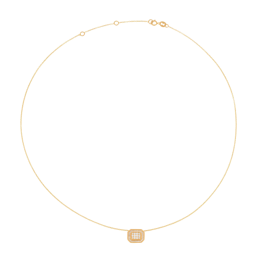 Collier en or jaune et diamants