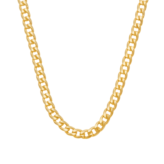 Collier en or jaune maille gourmette