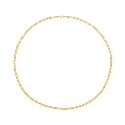 Collier en or jaune maille gourmette