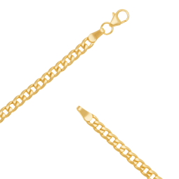 Collier en or jaune maille gourmette
