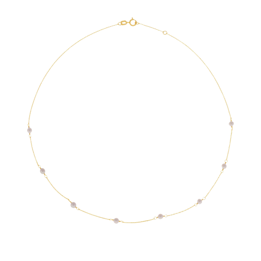 Collier en or jaune et perles de culture