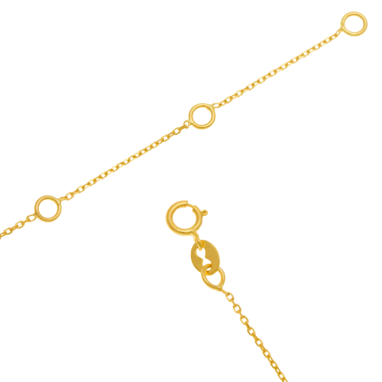 Collier en or jaune et rhodié, diamants
