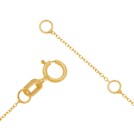 Collier en or jaune et onyx