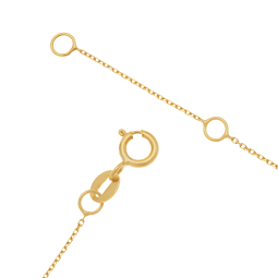 Collier en or jaune et laque pailletée