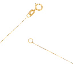 Collier en or jaune et laque pailletée