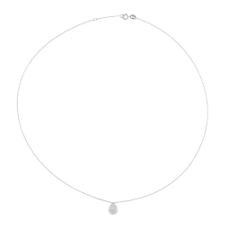 Collier en or gris et diamants
