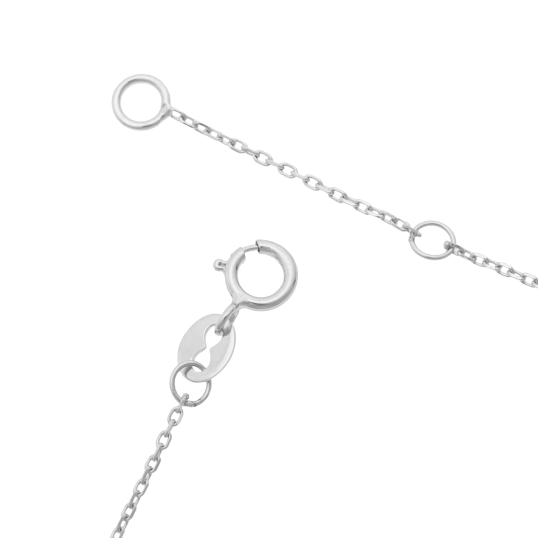 Collier en or gris et diamants