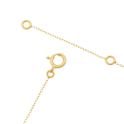 Collier en or jaune et verre