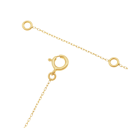 Collier en or jaune et verre