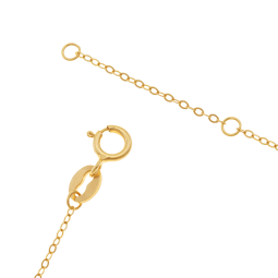Collier en or jaune, coeurs