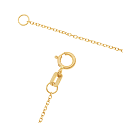 Collier en 3 ors, coeur