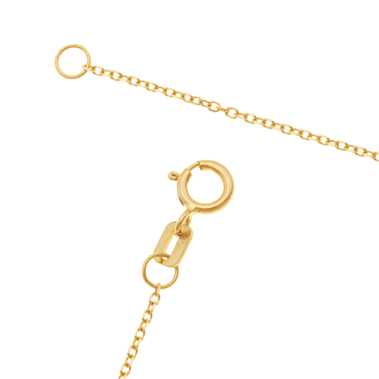 Collier en 3 ors, coeur