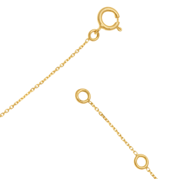 Collier en or jaune et laque pailletée