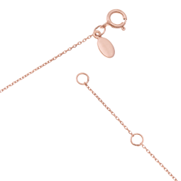 Collier en or rose et rhodié, diamants blancs et diamants bruns