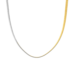 Collier en or jaune et rhodié