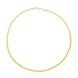 Collier en or jaune et rhodié
