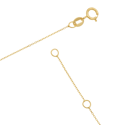 Collier en or jaune, spinelles et laque 