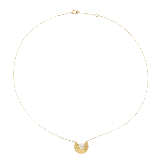 Collier en or jaune et perle de culture