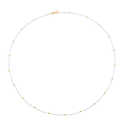 Collier en 2 ors, maille forçat 