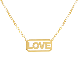 Collier en or jaune, love