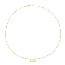 Collier en or jaune, love