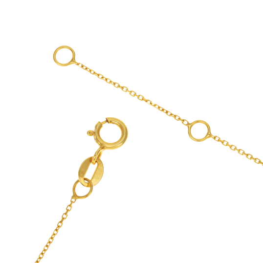 Collier en or jaune, coeur