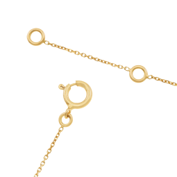 Collier en or jaune et rhodié, perle de culture