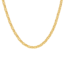 Collier en or jaune, maille marine