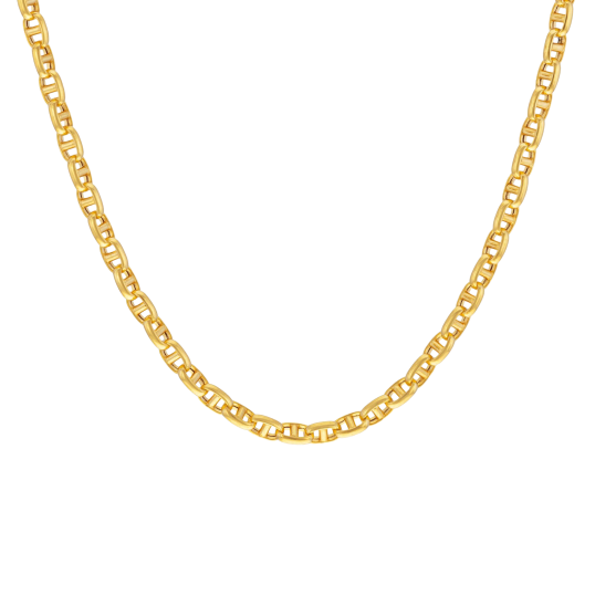 Collier en or jaune, maille marine