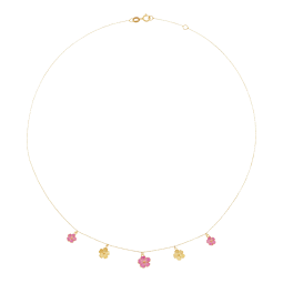 Collier en or jaune et laque