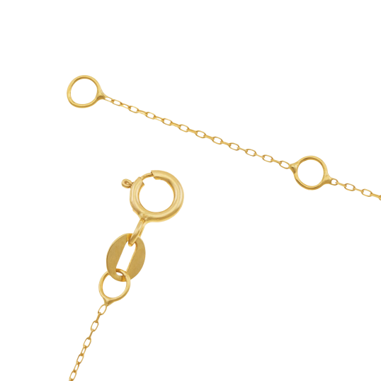 Collier en or jaune et laque