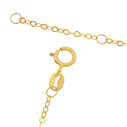 Collier en or jaune et oxydes de zirconium