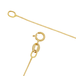 Collier en or jaune et oxyde de zirconium