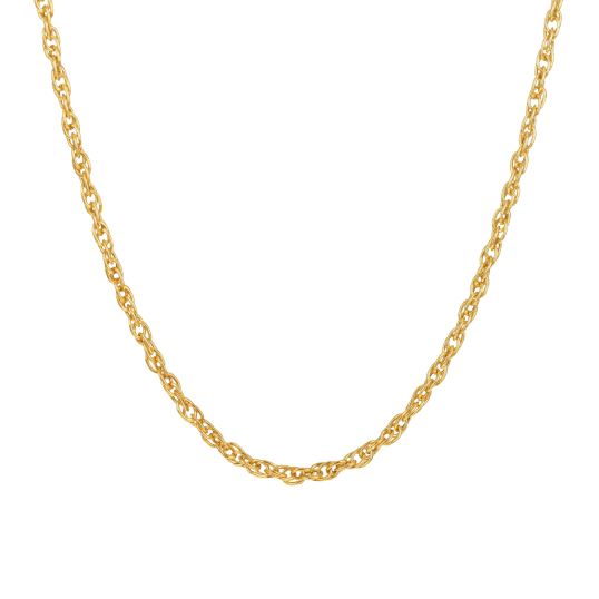 Collier en or jaune, maille fantaisie