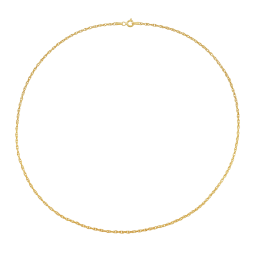 Collier en or jaune, maille fantaisie