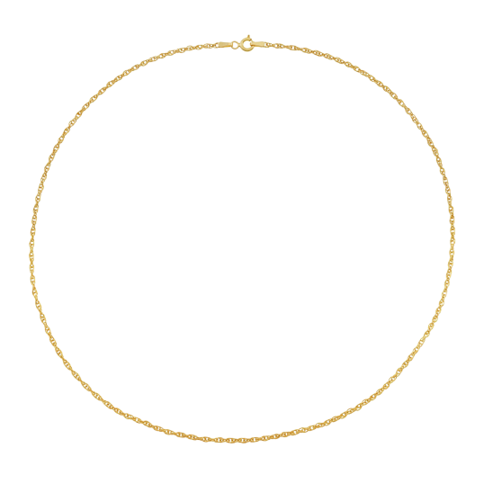 Collier en or jaune, maille fantaisie