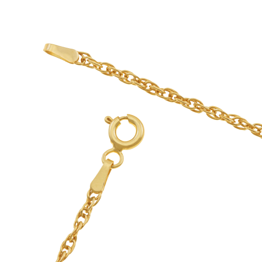 Collier en or jaune, maille fantaisie