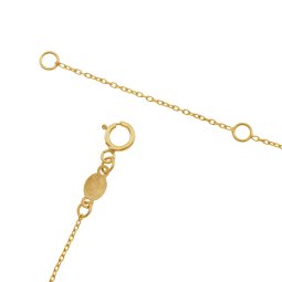 Collier en or jaune, coeur