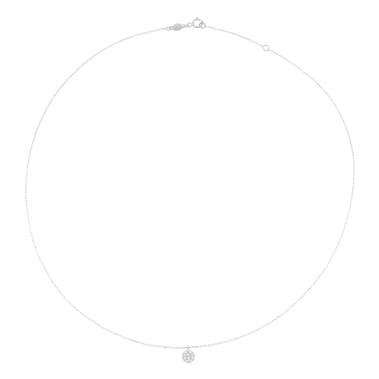 Collier en or gris et diamants