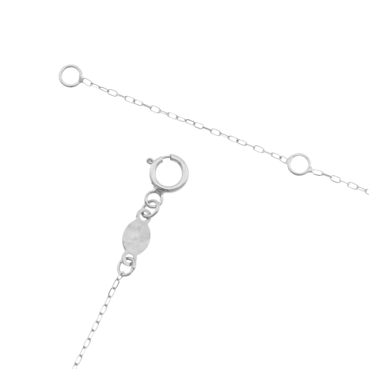 Collier en or gris et diamants