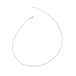 Chaîne en or jaune, maille torsadée dentelée