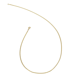 Chaine en or jaune, maille marine plate