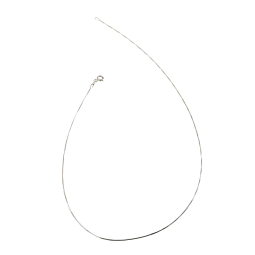 Chaîne en or gris, maille serpent carrée