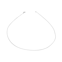 Chaîne en or gris, maille gourmette