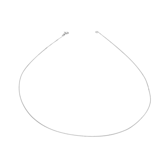 Chaîne en or gris, maille gourmette