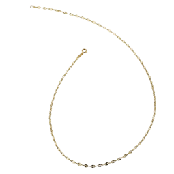 Chaine en or jaune, maille marine arrondie