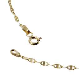 Chaîne en or jaune, maille marine