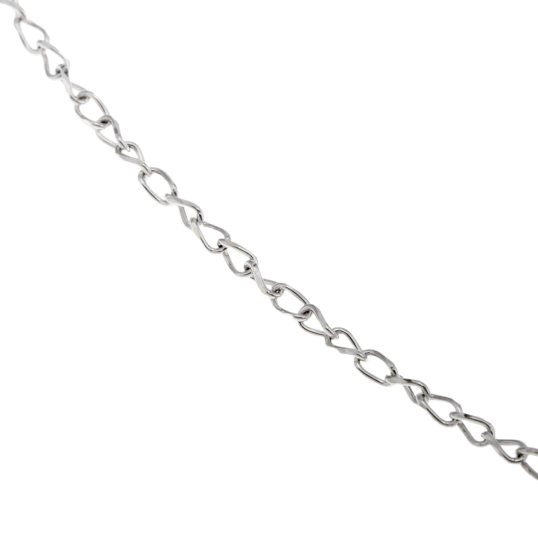 Chaîne en or gris, maille fantaisie