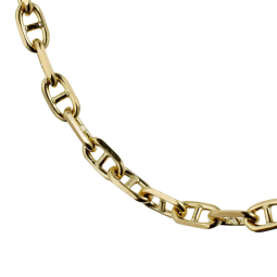 Chaîne en or jaune, maille marine forçat